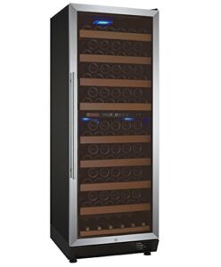 allavino wine refrigerator, 99 bottle, stainless steel
