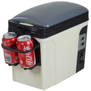 smad portable thermoelectric cooler and wamer car travel cooler, ac dc 12v, 6l