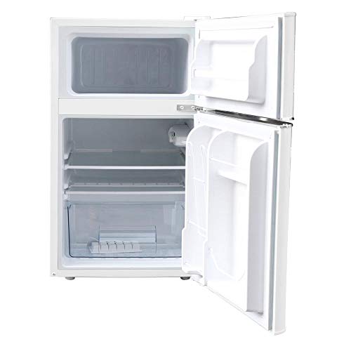 Magic Chef Retro Mini Refrigerator 3.2 cu. ft. 2-Door Fridge in White