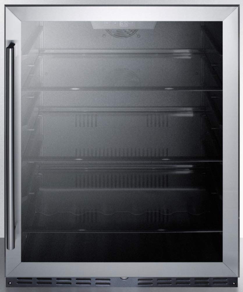 Summit AL57G 24 Inch Freestanding Counter Depth Compact Refrigerator with 4.8 cu. ft. Capacity, in Stainless Steel