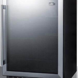 Summit AL57G 24 Inch Freestanding Counter Depth Compact Refrigerator with 4.8 cu. ft. Capacity, in Stainless Steel