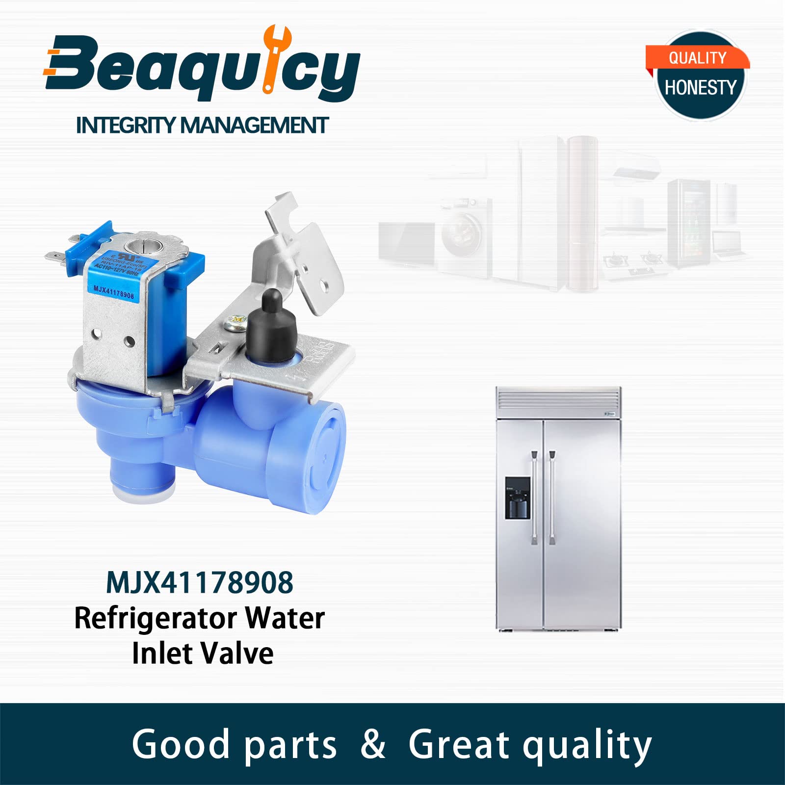 MJX41178908 Refrigerator Water Inlet Valve by Beaquicy Replacement for L-G Ken-more Refrigerator - Replaces 1398828 AP4451762 PS3536019 EAP3536019 79578739802