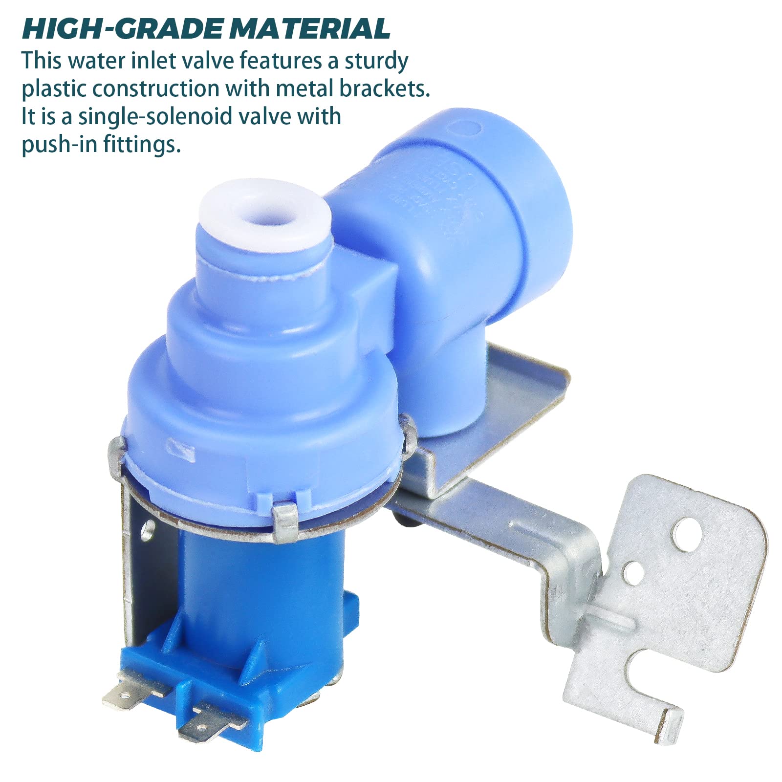 MJX41178908 Refrigerator Water Inlet Valve by Beaquicy Replacement for L-G Ken-more Refrigerator - Replaces 1398828 AP4451762 PS3536019 EAP3536019 79578739802