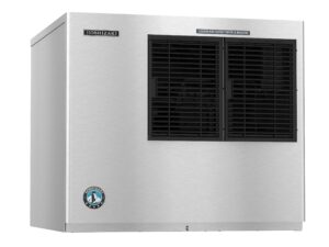 hoshizaki kml-500maj 30-inch air-cooled crescent cube ice machine maker, 442 lbs/day, stainless steel, 115v, nsf