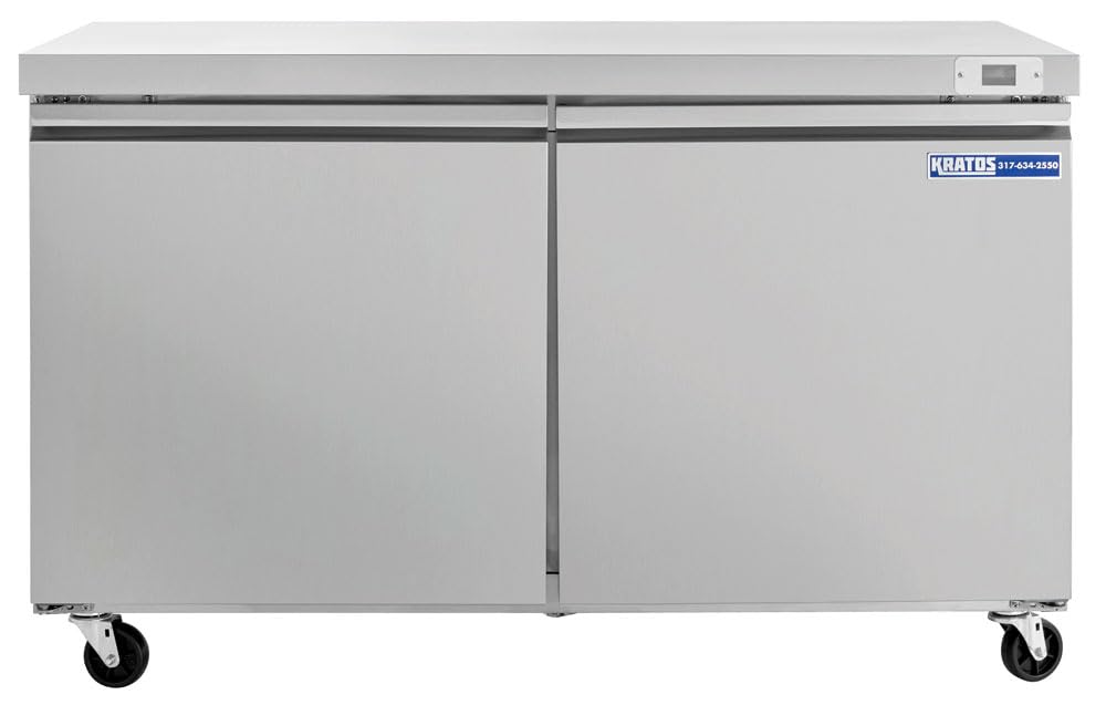 Kratos Refrigeration 69K-752 Commercial 61" W Undercounter Refrigerator, 2 Door