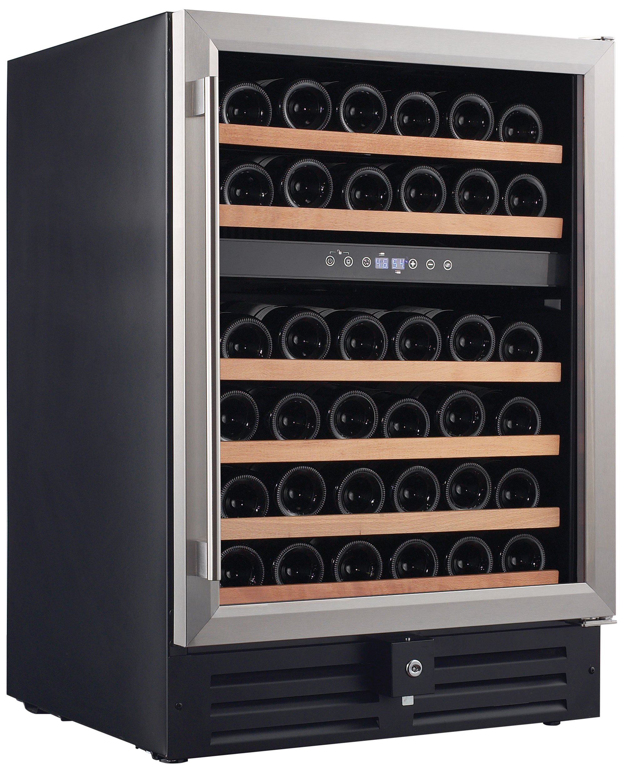 Smith & Hanks RW145DR 46 Bottle Dual Zone Under Counter Wine Refrigerator, 24 Inch Width, Built-In or Free Standing