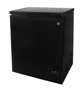 rca rfrf510-black chest freezer, up to 141 l, 5.3 cu. ft. capacity, black