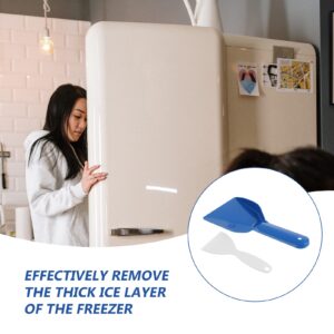 YARNOW 2pcs Snow Blower Fridge Ice Shovel Fridge Ice Scraper Fridge Ice Removal Tool Refrigerator Snow Shovel Freezer Ice Defrost Shovel Hand Squeegee Freezer Shovel Pp Household Spatula