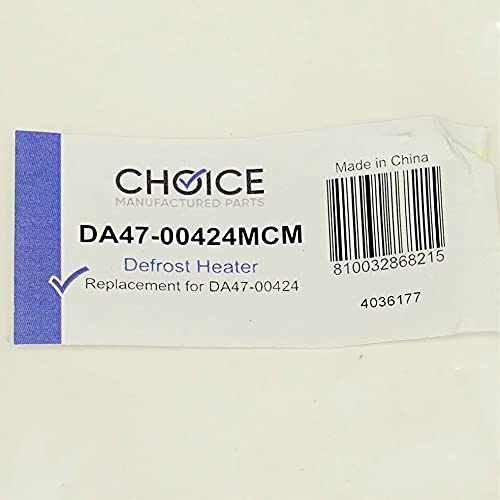 Choice Manufactured Parts DA47-00424M for Samsung Refrigerator Defrost Heater Element