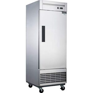 dukers d28f 17.7 cu. ft. single door commercial freezer in stainless steel