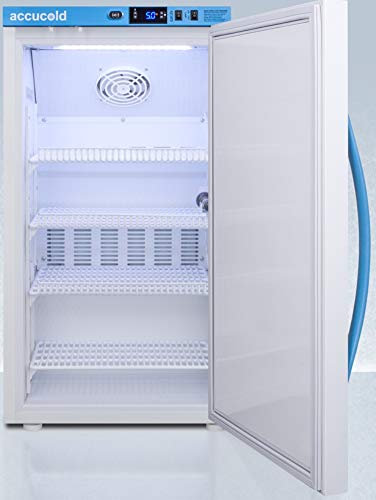 Accucold ARS3PV Pharma-Vac Performance Series 3 cu.ft. All-Refrigerator - CDC Compliant, Adjustable Temperature, Alarms, Lock, Energy Efficient Design for Pharmacy, Medication, and Vaccine Storage