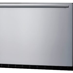 Summit Appliance SDR24 24" Wide Built-In Drawer Refrigerator; 2 cu.ft Capacity; Panel Ready Drawer Front (Not Included); Frost-free Operation