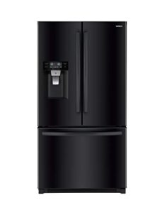 winia wrfs26dbce french door bottom mount refrigerator, 26 cu ft, black