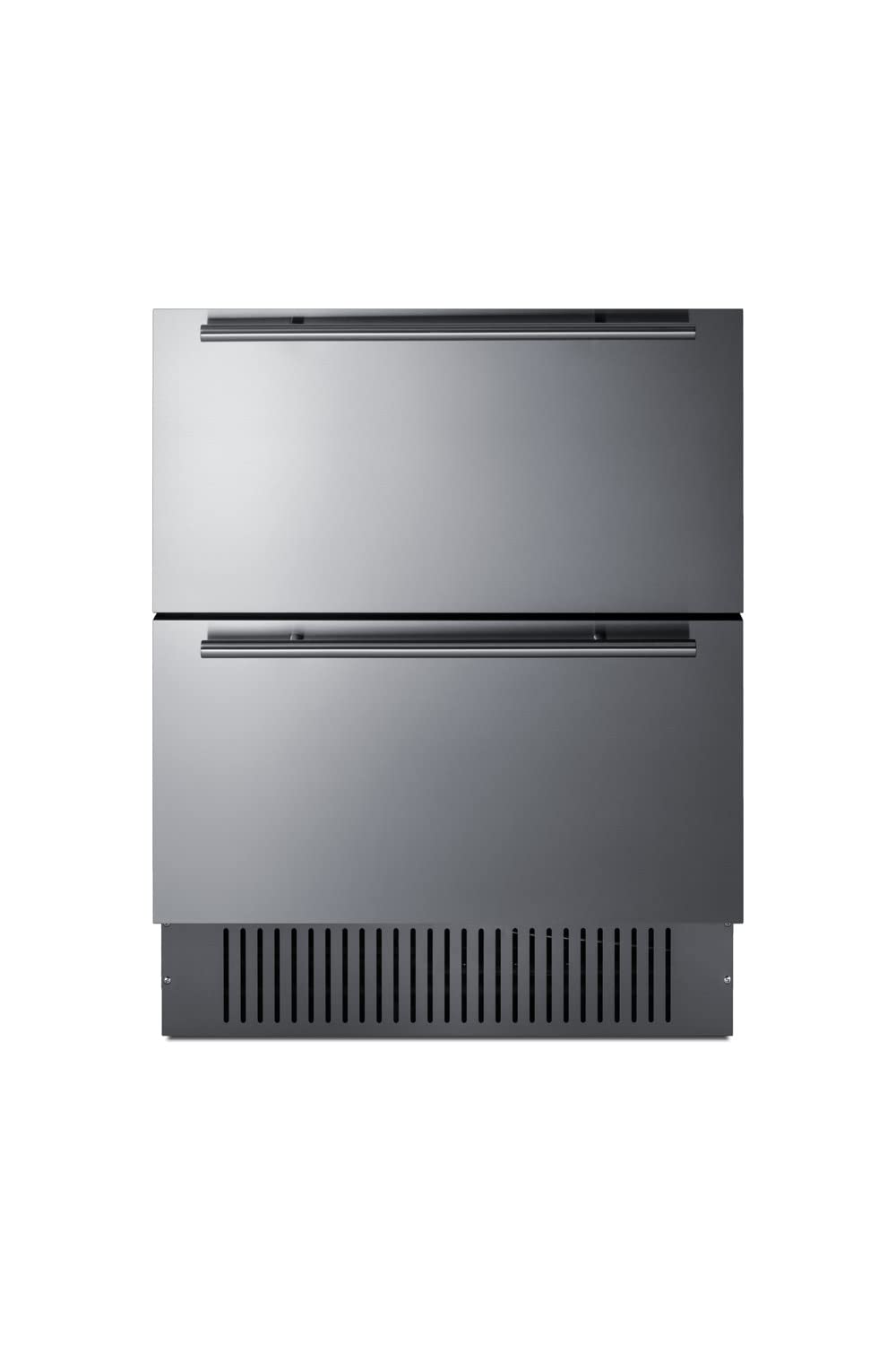 Summit Appliance SPR275OS2D 27" Wide 2-Drawer All-Refrigerator, 4.83 cu.ft; Stainless Steel Drawers; Wweatherproof; Frost-free; LED Lighting; Digital Thermostat; Drawer Dividers