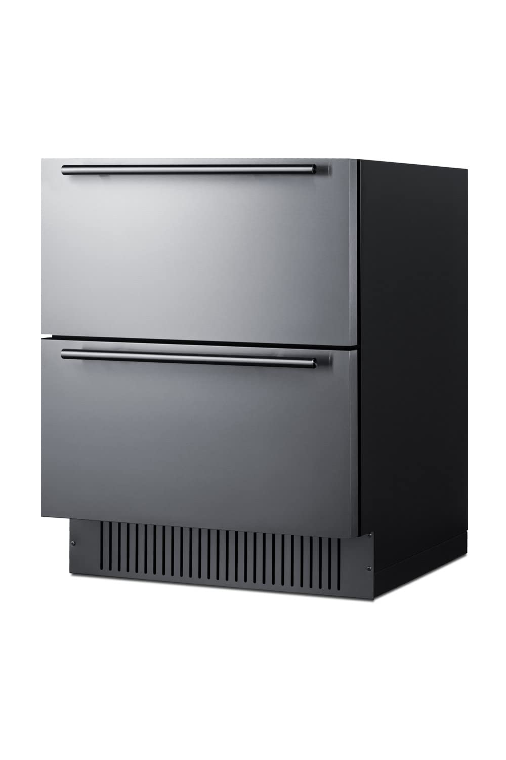 Summit Appliance SPR275OS2D 27" Wide 2-Drawer All-Refrigerator, 4.83 cu.ft; Stainless Steel Drawers; Wweatherproof; Frost-free; LED Lighting; Digital Thermostat; Drawer Dividers