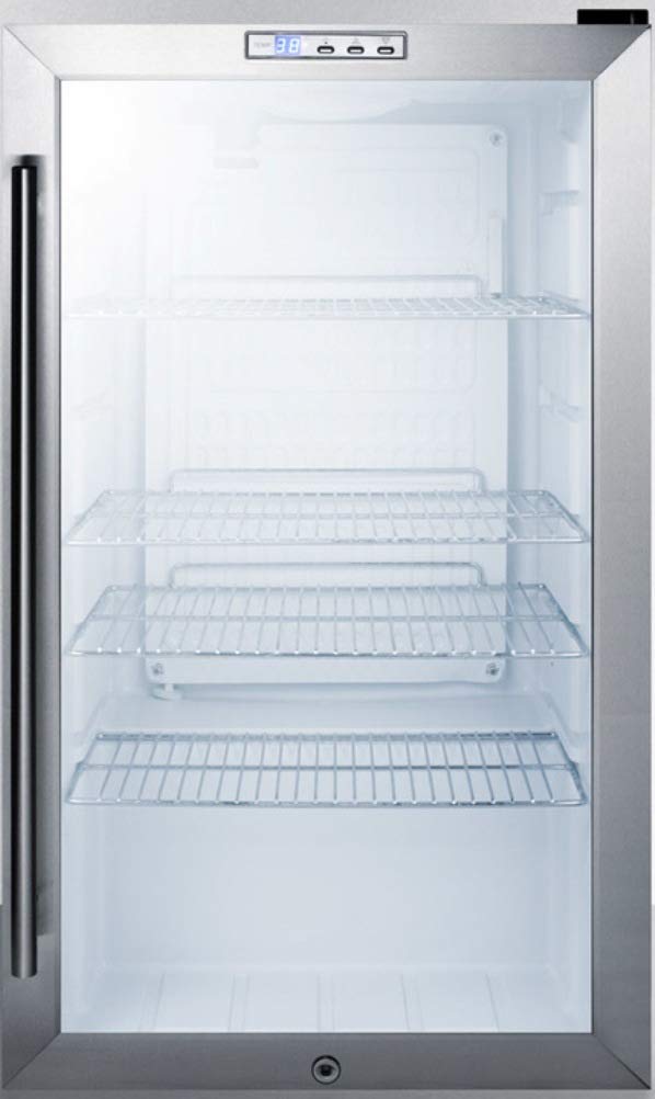 Summit SCR486LBI Beverage Refrigeration, Glass/Black