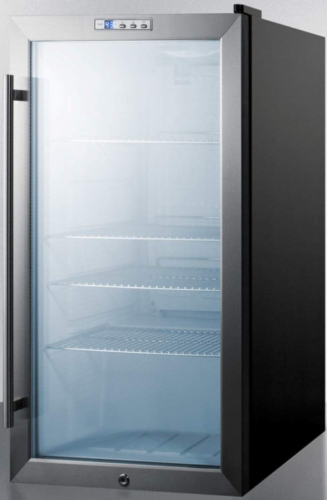 Summit SCR486LBI Beverage Refrigeration, Glass/Black