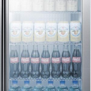 Summit SCR486LBI Beverage Refrigeration, Glass/Black