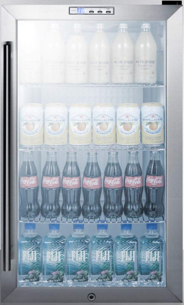 Summit SCR486LBI Beverage Refrigeration, Glass/Black