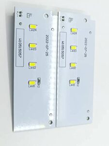 2 pack w10515057 refrigerator led light board for whirlpool, kenmore, maytag, kitchenaid, refrigerator parts, wpw10515057 ap6022533 ps11755866