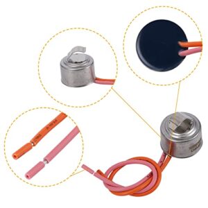 WR51X10055 Refrigerator Defrost Heater Kit Refrigerator Temperature Sensor WR55X10025 Defrost Thermostat WR50X10068 Compatible for General Electric Hotpoint Refrigerator Replaces WR51X10030 AP3183311