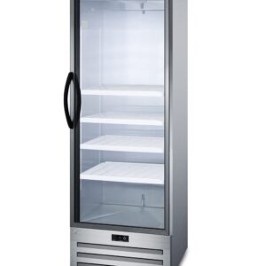 ACCUCOLD ACR1415RH Accucold 24' Wide Pharmaceutical All-refrigerator with Right Hand Door Swing, Glass Door, Lock, Digital Thermostat and a Stainless Steel Interior & Exterior Cabinet