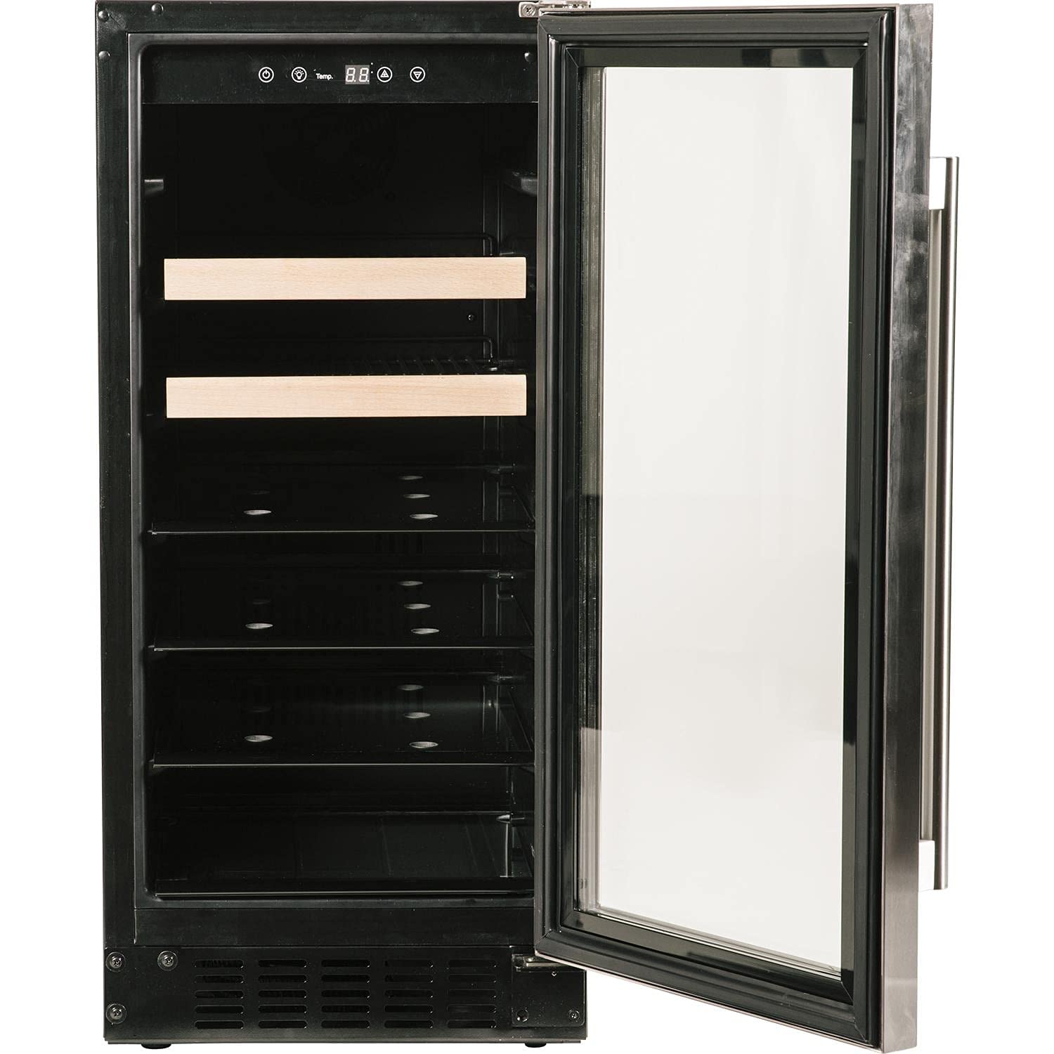 Azure-A115BEV-S-15" Beverage Center with Stainless Trim Glass Door