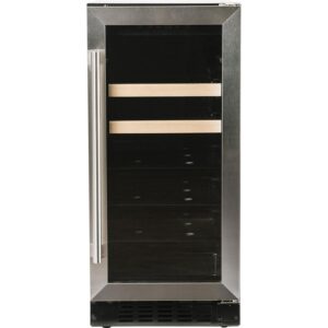 Azure-A115BEV-S-15" Beverage Center with Stainless Trim Glass Door