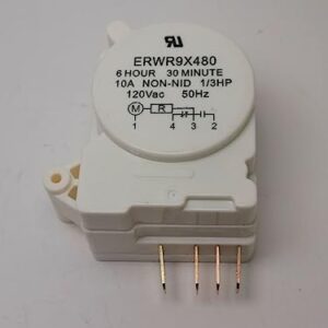 Refrigerator Defrost Timer Control Compatible with GE WR9X480 AP2635477 PS310849