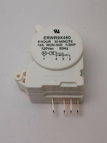 Refrigerator Defrost Timer Control Compatible with GE WR9X480 AP2635477 PS310849