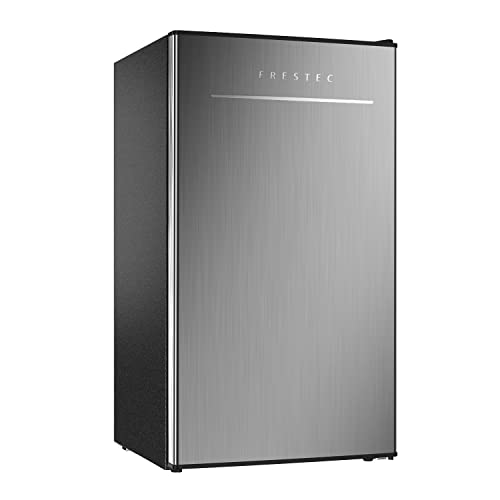 3.2 Cu.Ft Mini Fridge with Freezer, Single Door Small Refrigerator, 6 Settings Mechanical Thermostat, One-Touch Defrosting System, Energy Saving, Dorm Refrigerator