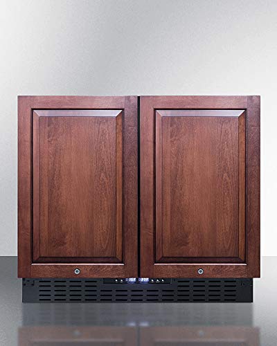 Summit FFRF36 36" Side by Side Refrigerator-Freezer in Stainless Steel