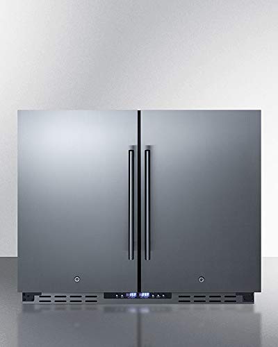 Summit FFRF36 36" Side by Side Refrigerator-Freezer in Stainless Steel