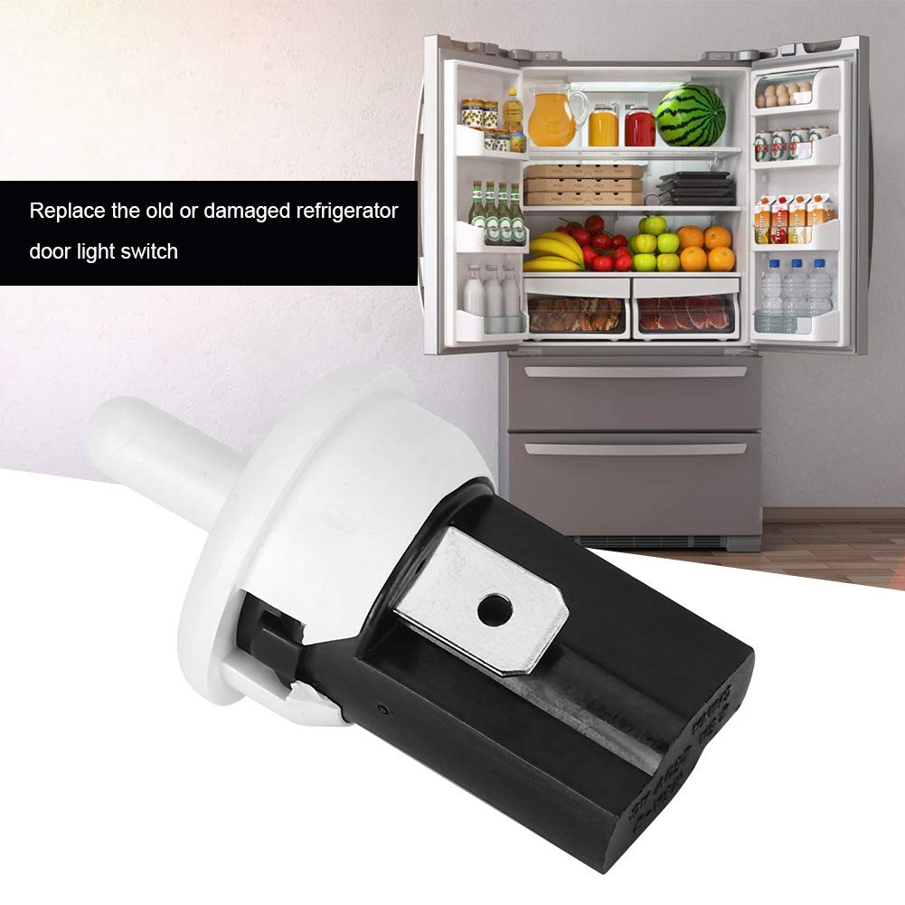 5Pcs Refrigerator Door Light Switch Momentary Open Normal Closed PBS‑35, 3A 250V AC Refrigerator Door Light Switch