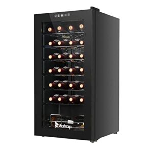 NA American Standard JC-82 AC 115V /60Hz 28Bottle/2.8Cu.Ft/80L/ Compressor Wine Cooler Black