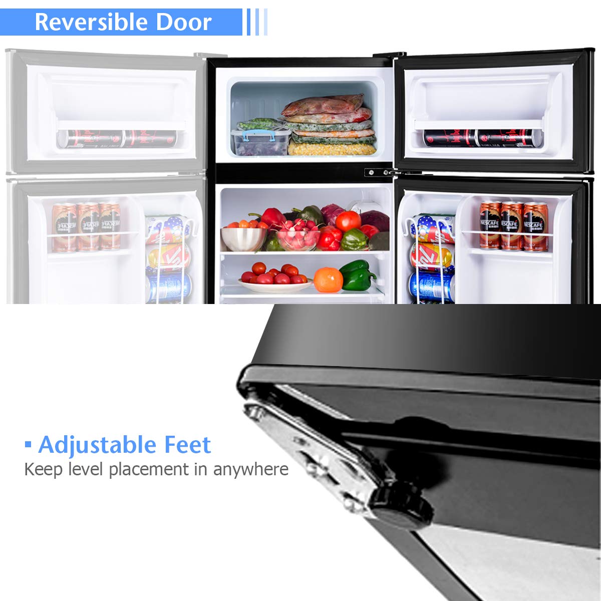 EP22672BK, Rainfally Portable Refrigerator, Black