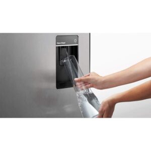 RF170ADUSX4N 32"" Freestanding French Door Refrigerator with Built-In Ice Maker Sabbath Mode 16.9 cu. ft. Total Capacity and 3 Adjustable Glass Shelves in EZKleen Stainless Steel