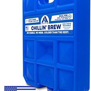 ARCTIC ICE Chillin' Brew Series, Long Lasting Reusable Ice Pack, Blue, XX-Large, 10 lb.