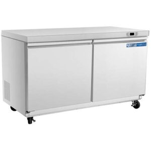 kratos refrigeration 69k-764 commercial 48"w undercounter freezer, 2 door