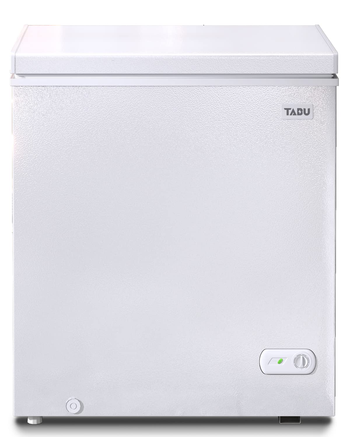 TABU 7.0 Cu Ft Deep Freezer, Top Open Door Chest Freezer, Compact Freezer with Removable Storage Basket, 7 Level Adjustable Temperature and Top Open Door, Ideal for Kitchen, Basement (White)