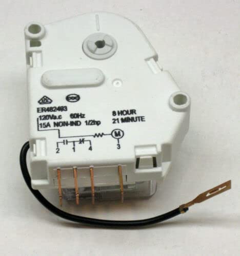 Refrigerator Defrost Timer Control Genuine OEM PARTS W10822278 Replacement for numbers 4339856 945486 1127570 2154912 943428 851160 480561 483212 2188371 1127591 W10822278 PS376605 AP3110896