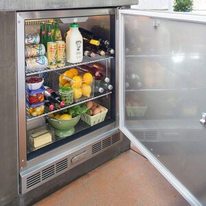 Alfresco Single Door Refrigerator (URS-1XE), 28-Inch