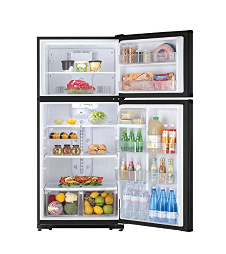 Daewoo RTE18GSBCD Top Mount Refrigerator, 18 Cu.Ft, Black, includes delivery and hookup