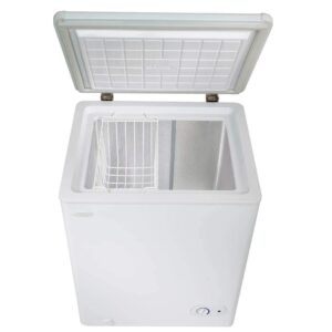 3.8 Cu.Ft. Chest Freezer, 1 Basket, Up Front Temperature Control