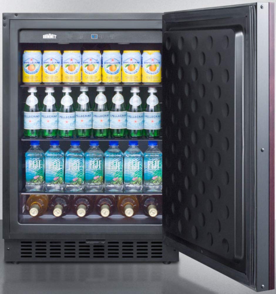 Summit SPR627OSIF Beverage Refrigerator, Brown