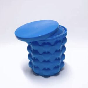 AGGPO The Ultimate Ice Bucket Maker - Ice Maker and Ice Bucket - Blue Silicone Ice Cube Tray Maker - As Seen on Tik Tok - Ice Maker and Storage