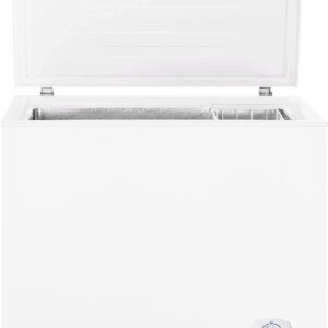 Smad 7 cu ft Chest Freezer with Hanging Removable Basket for Meat Fish Ice Shop Hotel Restaurant Grocery Large Family, -4 to 6.8 Degrees, White