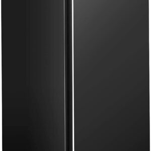 KOTEK 3.2 Cu.Ft Mini Fridge with Freezer, Compact Refrigerator w/ 7 Level Adjustable Thermostat & Single Reversible Door, Small Dorm Fridge with Freezer for Bedroom/Bar/Office/Apartment(Black)