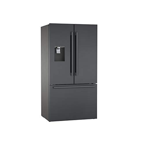 BOSCH 500 Series 36" Black Stainless Steel Counter-Depth 3-Door Refrigerator - B36CD50SNB