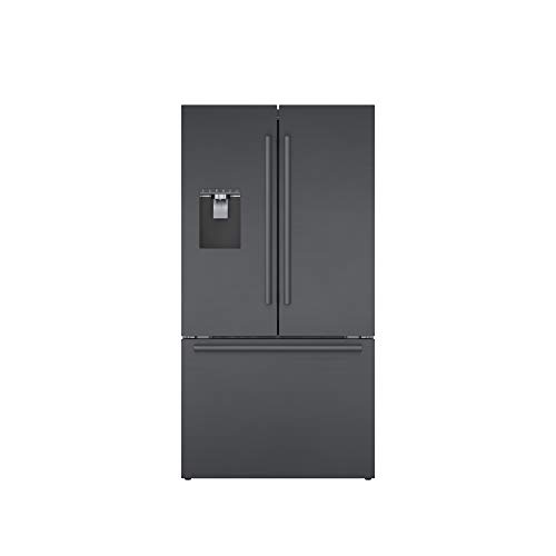 BOSCH 500 Series 36" Black Stainless Steel Counter-Depth 3-Door Refrigerator - B36CD50SNB